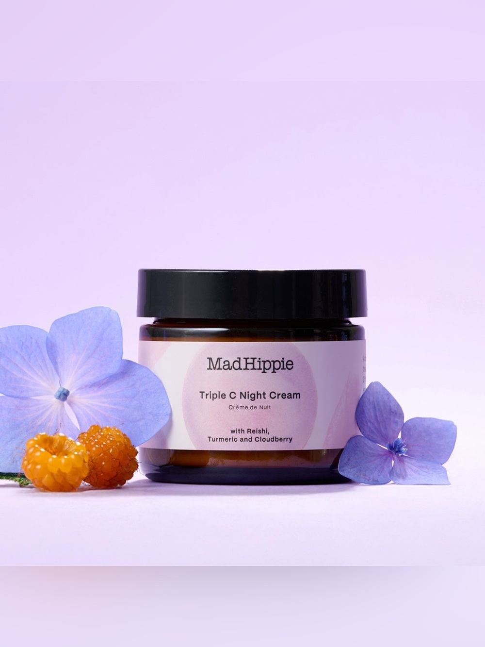 Mad Hippie Triple C Night Cream with Reishi Mushroom - 0.7 oz Travel Size NIB